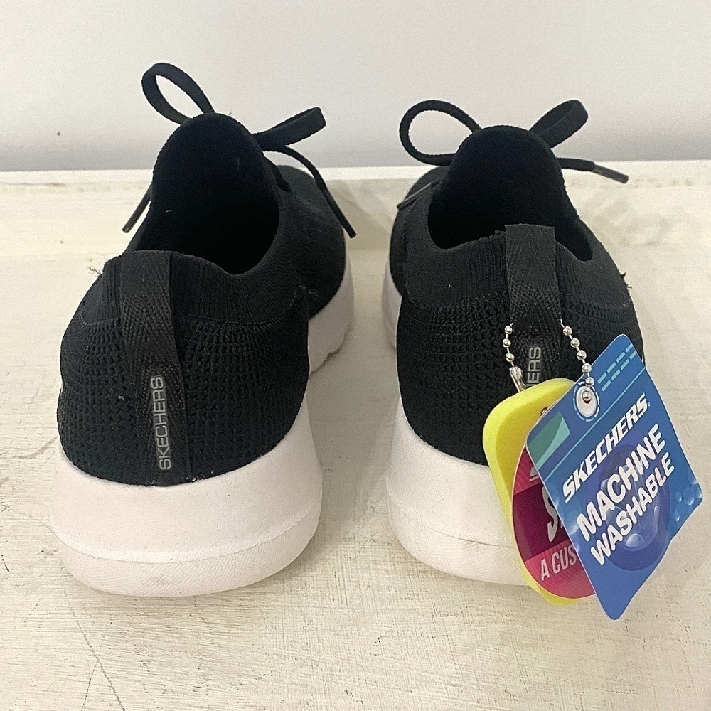 Skechers Go Walk Joy Black Slip On Knit Comfort Sneakers, Women's Size 6 - Picture 8 of 11